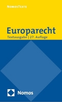 Europarecht: Textausgabe Mit Einer Einfuhrung Von Prof. Dr. Roland Bieber 3848789981 Book Cover