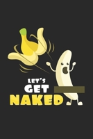 Let's get naked: 6x9 Banana - grid - squared paper - notebook - notes 1088905862 Book Cover