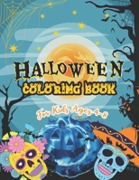Halloween Coloring Book for Kids Ages 4-8: Halloween Cute & Spooky Coloring Activity book for kids & toddlers | Haunted House, Pumpkin, Ghosts, ... Halloween party theme | Awesome Gift for kids B08KJRSTJG Book Cover
