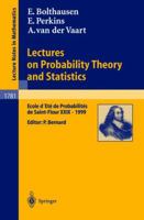 Lectures on Probability Theory and Statistics 3540437363 Book Cover