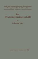 Das Devisentermingeschaft 3662407744 Book Cover