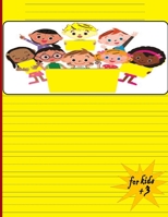 for kids +3: An empty story magazine with space for pictures and writing lines, ideal for kindergarten and early childhood activities, B087SDHPQR Book Cover