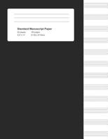 Standard Manuscript Paper: Black Cover Blank Sheet Music Notebook 1720050953 Book Cover