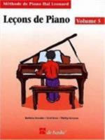 Piano Lessons Book 5 - French Edition: Hal Leonard Student Piano Library 904311099X Book Cover