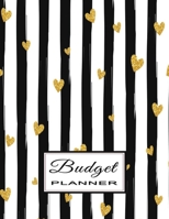 Budget Planner: Budget and Expense Tracker – Daily, Weekly & Monthly Finance Organizer | Simple and Undated for Ease of Use - Black Lines Hearts 1674975341 Book Cover