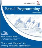 Excel Programming: Your visual blueprint for creating interactive spreadsheets (Visual Blueprint) 076453646X Book Cover