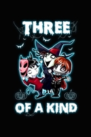 Three of a Kind: Journal, Blank Lined Notebook/Composition, Halloween Town Nightmare Christmas Gift for Teens Kid Adults Writing Notes Ideas Diaries 1711954446 Book Cover