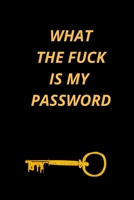 WHAT THE FUCK IS MY PASSWORD: Funny Password Loge book- secret exchange idea- internet password loge book -Fuck I Forgot My password B083XQQ8FK Book Cover