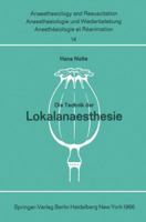 Die Technik Der Lokalanaesthesie 3540040382 Book Cover