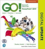 Go! with Microsoft Office 365, PowerPoint 2019 Comprehensive 0135441056 Book Cover