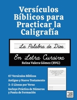 Versículos Bíblicos para Practicar la Caligrafía: La Palabra de Dios en Letra Cursiva (Spanish Edition) 1968358099 Book Cover