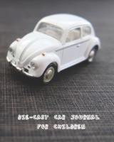 Die-cast car journal for children: The car enthusiast journal for documenting die-cast cars to keep a lasting memory of their collection of toy cars - White vintage car cover art design 1709939494 Book Cover