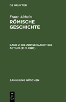 Bis Zur Schlacht Bei Actium (31 V. Chr.) 3111006530 Book Cover