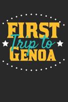 First Trip To Genoa: 6x9 Dot Grid Composition Notebook perfect gift for your Trip to Genoa for every Traveler 1070138843 Book Cover