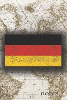 Notes: Beautiful Flag of Germany Lined Journal Or Notebook, Great Gift For People Who Love To Travel, Perfect For Work Or School Notes 1710148713 Book Cover