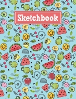 Sketchbook: 8.5 x 11 Notebook for Creative Drawing and Sketching Activities with Fruits Themed Cover Design 1710145013 Book Cover