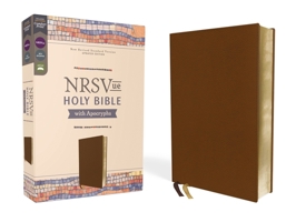 NRSVue, Holy Bible with Apocrypha, Personal Size, Leathersoft, Brown, Comfort Print 031046143X Book Cover