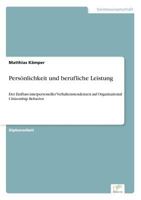 Personlichkeit Und Berufliche Leistung 3838674499 Book Cover