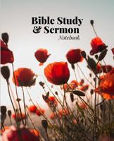 Bible Study and Sermon Notebook: Red Poppy Cover 1091706468 Book Cover