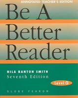 Be a Better Reader, Level G 0835923282 Book Cover