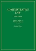 Administrative Law (Hornbook Series) 0314005846 Book Cover