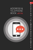 Address & Telephone Book with tabs: Personalized Address Book "6x9" 140 Pages, 312 Spaces for Name, Address, Phone Numbers, Email and Website 167500594X Book Cover