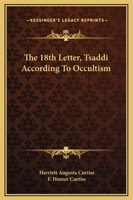The 18th Letter, Tsaddi According To Occultism 142531838X Book Cover