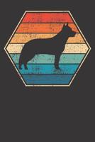 Australian Cattle Dog Notebook: Australian Cattle Dog Retro Vintage Gift 6x9 Dot Grid Dotted 120 Pages for School College 1079152083 Book Cover