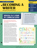 Becoming a Writer: Exploring the Communication Domain 1681258390 Book Cover