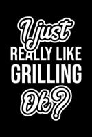 I Just Really Like Grilling Ok?: Christmas Gift for Grilling lover Funny Grilling Journal Nice 2019 Christmas Present for Grilling 6x9inch 120 pages 1702329984 Book Cover