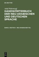 Deutsch - Neu-Arabischer Teil 311124167X Book Cover
