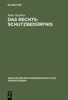 Das Rechtsschutzbedurfnis 3111163105 Book Cover
