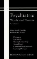 Psychiatric: Words and Phrases 093438570X Book Cover