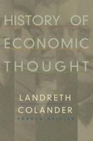 History of Economic Thought 0395668581 Book Cover
