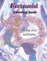 Mermaid coloring book: large print for kids 8-12 B088B4MW3V Book Cover