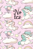Notes: Einhorn Tagebuch für Mädchen mit linierten Seiten (German Edition) 1712061267 Book Cover