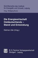 Die Energiewirtschaft Ostdeutschlands ― Stand und Entwicklung (Schriftenreihe des Instituts für Energetik und Umwelt) 3815435412 Book Cover