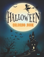 halloween coloring book: 100 designs 8.5x11" last edition of official halloween coloring book, glossy cover B08HTG64CP Book Cover