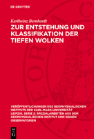 Zur Entstehung Und Klassifikation Der Tiefen Wolken 3112772660 Book Cover