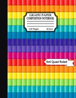 Graph paper composition notebook: Grid Paper Composition Notebook with beautiful colored cover pages-(KIDS, GIRLS, BOYS, STUDENT)- Quad Ruled(4x4) 110 Sheets (Large, 8.5 x 11) 1706120168 Book Cover