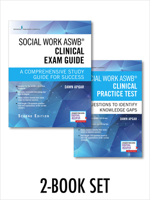 Social Work ASWB Clinical Exam Guide and Practice Test, Second Edition Set - Includes a Comprehensive Study Guide and LCSW Practice Test Book with 170 Questions, Free Mobile and Web Access Included 0826147860 Book Cover