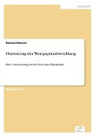 Outsorcing Der Wertpapierabwicklung 3838673336 Book Cover