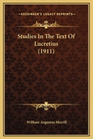 Studies In The Text Of Lucretius 1166924394 Book Cover