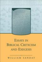 Essays on Biblical Criticism and Exegesis (Journal for the Study of the New Testament) 1841272817 Book Cover
