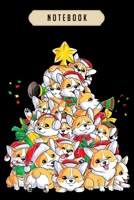 Notebook: Corgi christmas merry corgmas costume 2019 funny gift Notebook-6x9(100 pages)Blank Lined Paperback Journal For Student, corgi pups, corgi butt gift, corgi gifts for kids, women, girls, boys, 1672286166 Book Cover