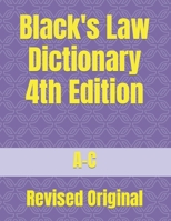 Black's Law Dictionary 4th Edition: Revised Original B0BVPMX6DH Book Cover