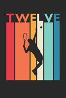 Tennis Notebook for 12 Year Old Boys and Girls - Vintage Tennis Journal - 12th Birthday Gift for Tennis Player Diary: Medium College-Ruled Journey Diary, 110 page, Lined, 6x9 (15.2 x 22.9 cm) 1074470788 Book Cover