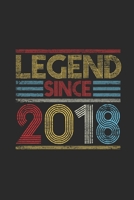 Legend Since 2018: Dotted Bullet Notebook (6 x 9 - 120 pages) Birthday Themed Notebook for Daily Journal, Diary, and Gift 1697321615 Book Cover