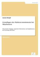 Grundlagen Des Markencommitments Bei Mitarbeitern 3838698606 Book Cover