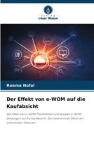 Der Effekt von e-WOM auf die Kaufabsicht (German Edition) 6209721761 Book Cover